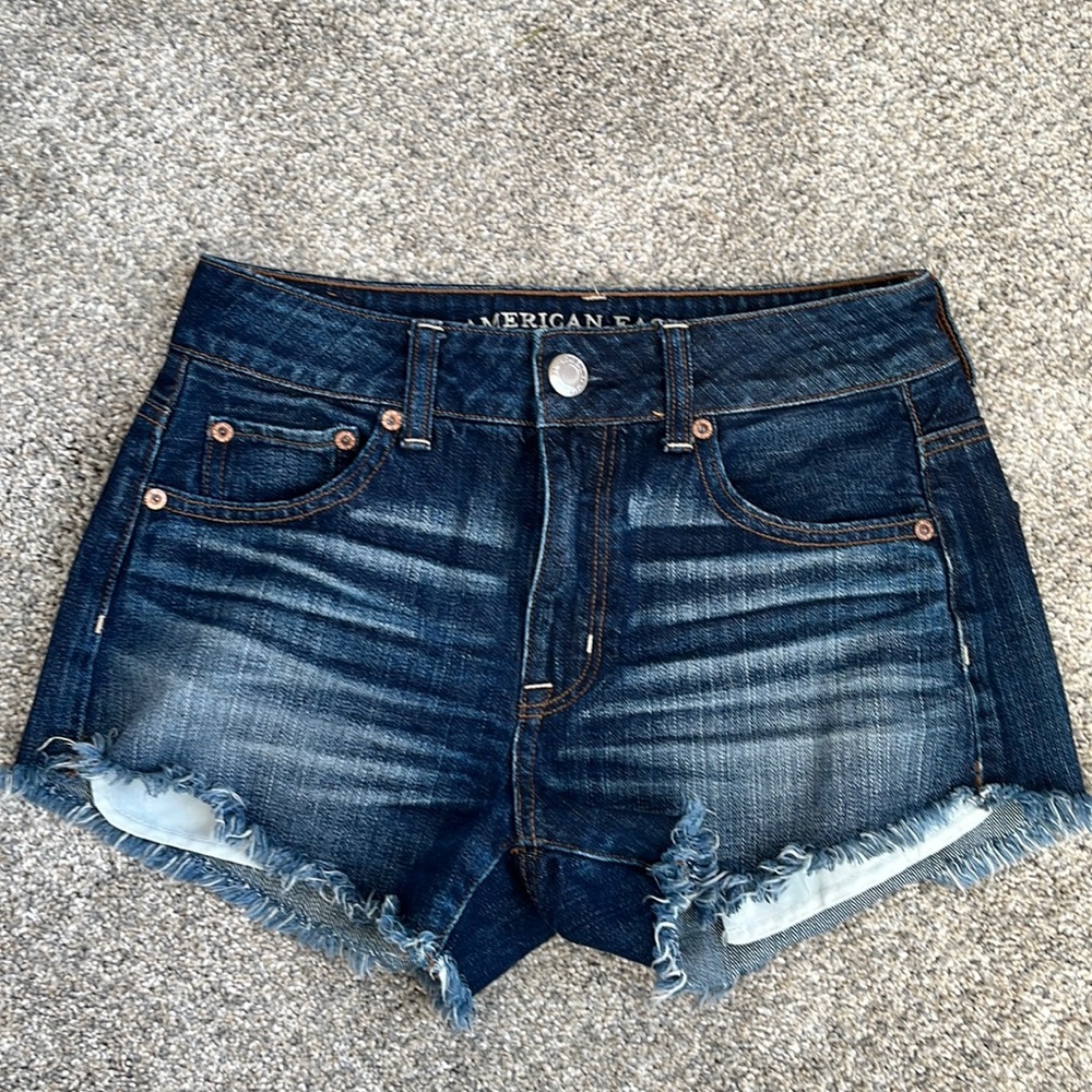 American eagle hi rise Jean shorts